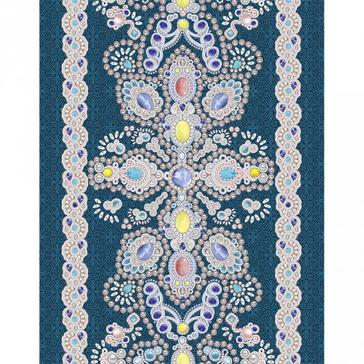 "Сапфир" Скатерть-дорожка на стол набивная 50х148см, 231г/м2, хлопок 100%, "Домашняя мода" (Россия)