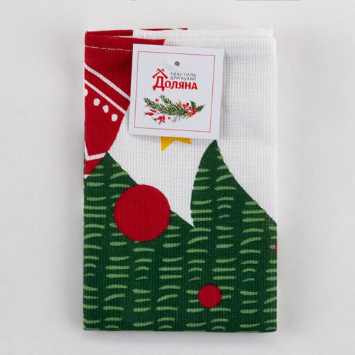 Полотенце Доляна Волшебного Нового Года 35х60 см,100% хлопок 160 г/м2  фото 5