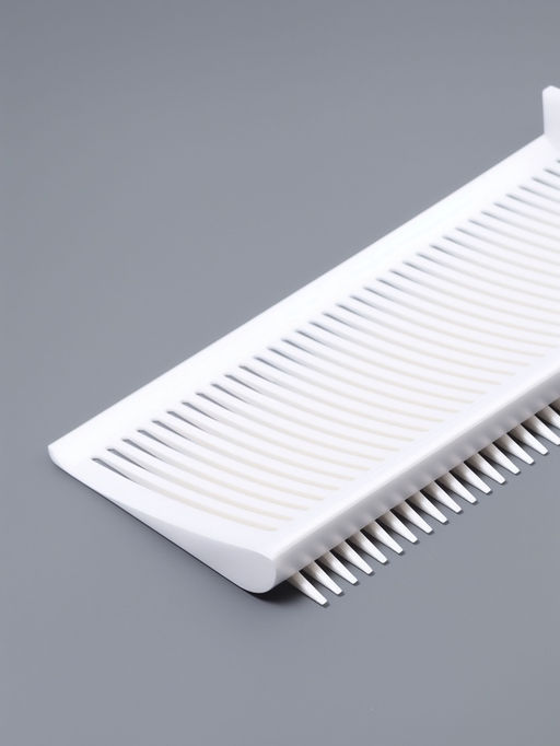 Расчёска для барбера, для стрижки под машинку, 22×6.5×1.5 см, белая