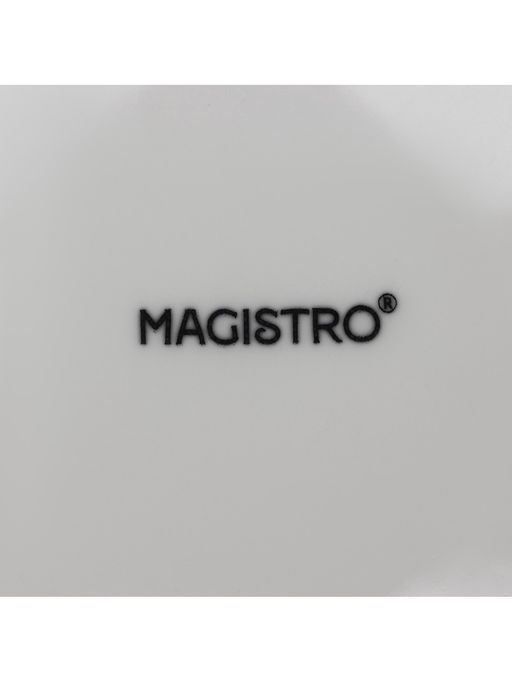 Тарелки Magistro Basic bistro, d=22 см, набор 6 шт., фарфор, белые  фото 6