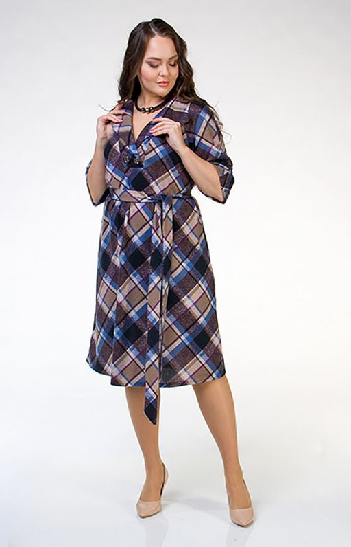 Милое платье из трикотажа-клетка - Ckc collections фото 3