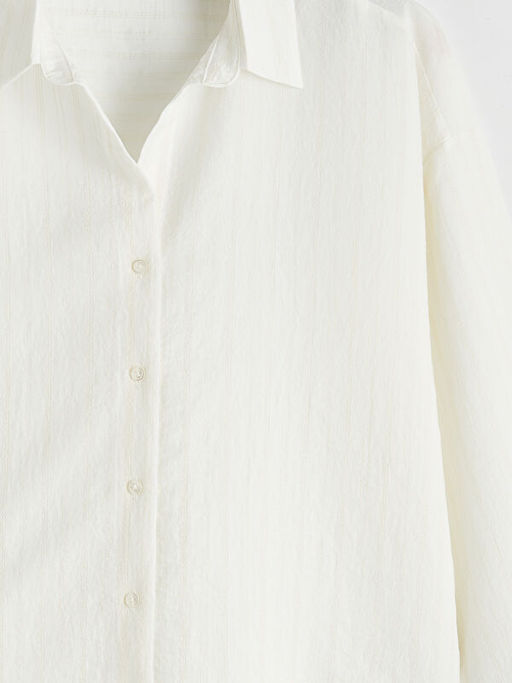 ?izgili Oversize Kad?n G?mlek