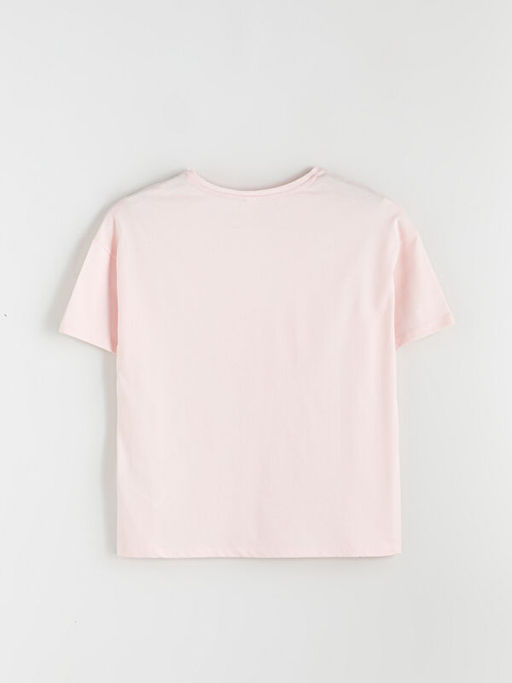 Bisiklet Yaka ?ilek Bask?l? Kad?n Pijama ?st?