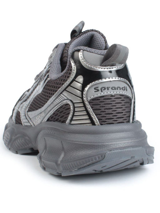 05-P247-1 BLACK/SILVER Кроссовки женские (искусственные материалы, сетка)