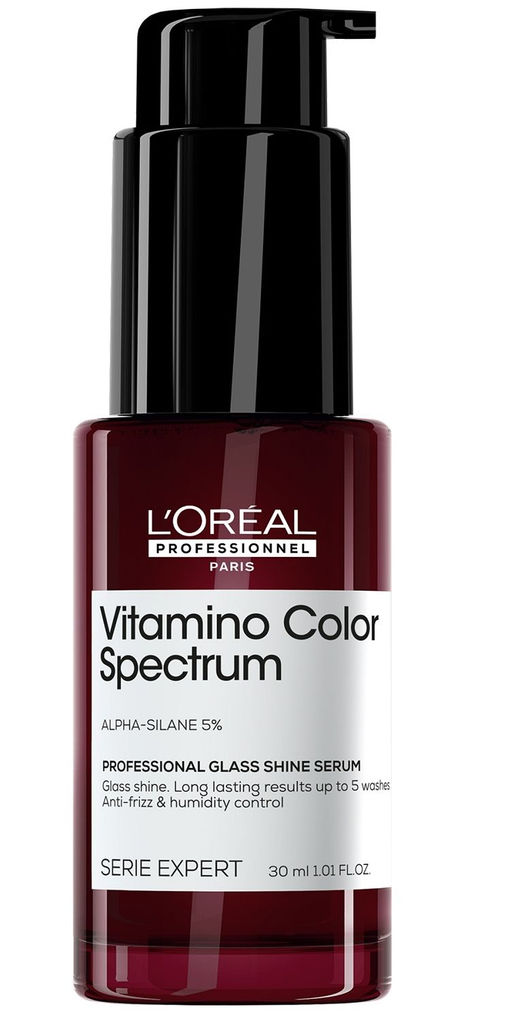Несмываемая сыворотка для зеркального блеска волос Vitamino Color Spectrum Glass Shine, 30 мл - Loreal professionnel фото 2