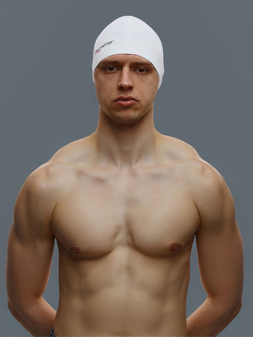 Шапочка для плавания взрослая ONLYTOP Swim, тканевая, обхват 54-60 см