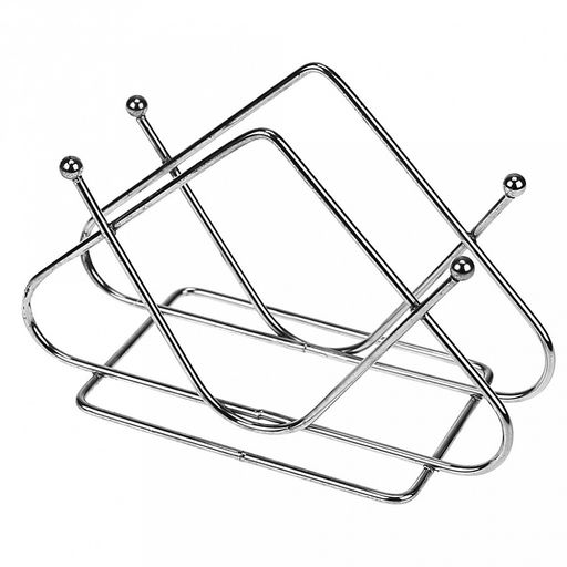 Салфетница хромированная Треугольник 6х13х8,5см (Китай)