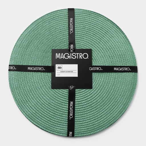 Салфетки сервировочные на стол Magistro «Лофт», 4 шт., d=38 см, зелёные