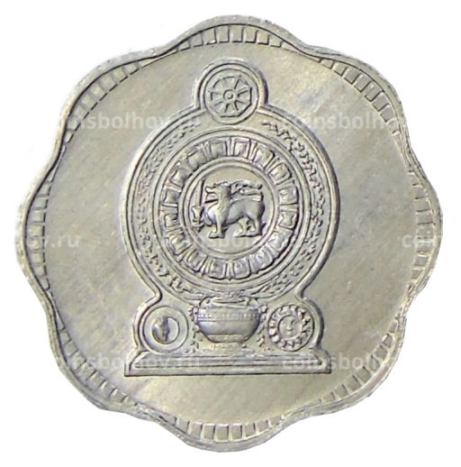 Монета 2 цента 1978 года Шри-Ланка