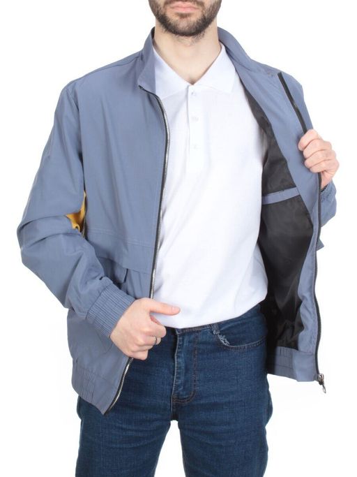 11133 GRAY/BLUE Ветровка мужская Bluoltre (100% полиэстер) - Fashion фото 8