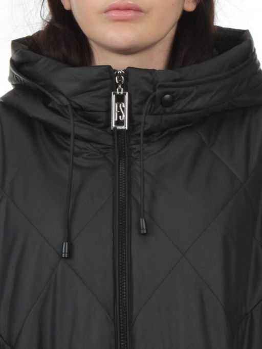 25051 BLACK Куртка демисезонная женская (100 гр. холлофайбер) - Fashion фото 4