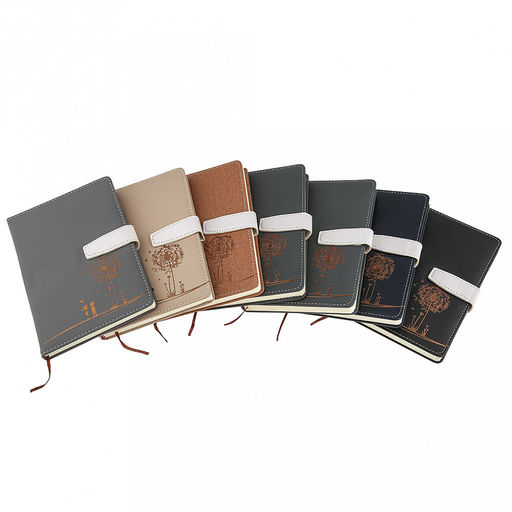 Ежедневник недатированный 14,2х21см Одуванчик 112 листов в линейку, сшитый внутренний блок, с закладкой, обложка ПВХ, отделочная строчка, тиснение золотом, цвет коричневый, матовый, застежка на магните (Китай) - Домашняя мода фото 9