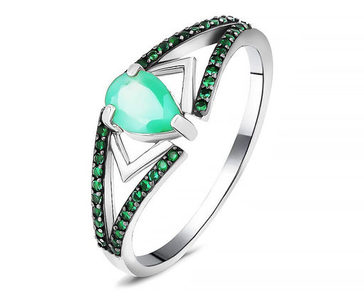Кольцо, изумруд берилл , наноизумруд, SL-RIC108
