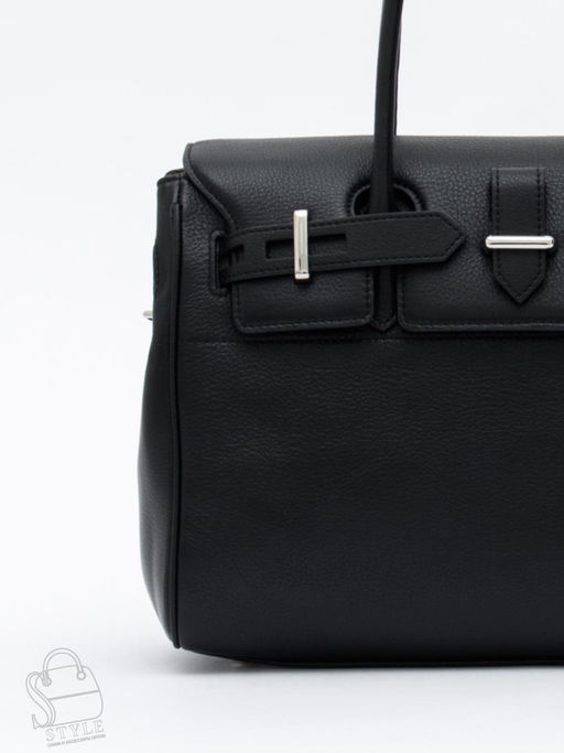 Сумка женская кожаная 1081M black Polina&Eiterou