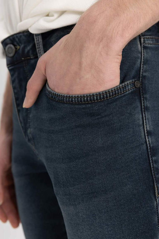 Pedro Slim Fit Джинсовые брюки узкого кроя с нормальной талией и узкими штанинами - Defacto фото 5