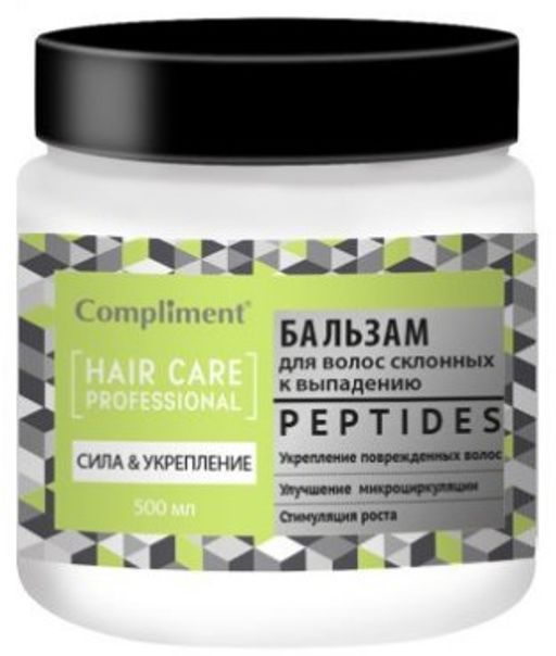 "Compliment" Бальзам PEPTIDES "Сила и Укрепление" д/склон.к выпаден. вол. (500мл).12 /875399/
