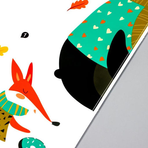 Наклейка интерьерная цветная «Чаепитие в лесу», 30×90 см