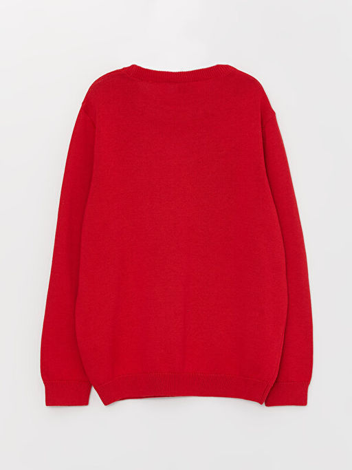 Bisiklet Yaka Basic Uzun Kollu Erkek ?ocuk Triko Kazak - Waikiki фото 2