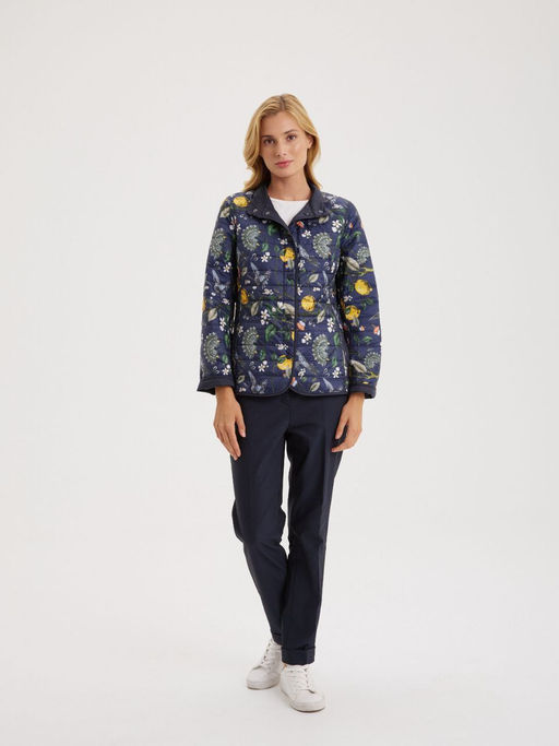 Куртка женская двухсторонняя LS-303219-DN, 
темно-синий/принт лимоны - Steinberg фото 6