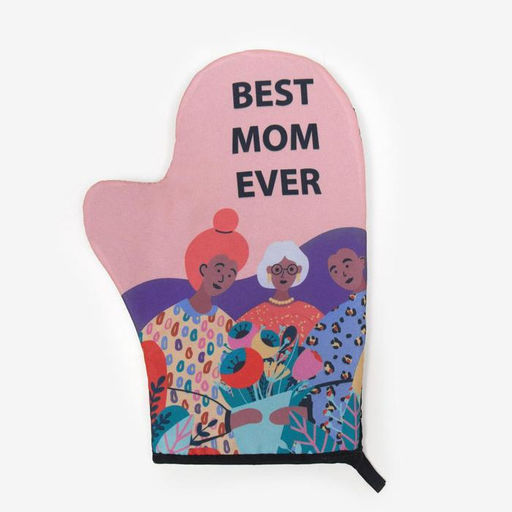 Цена за 2 шт. Варежка-прихватка Доляна «Best mom» 24×32 см, 35% хлопок, 65% п/э, ватин 250 г/м²