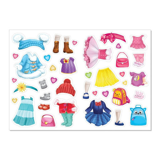 Наклейки Наряди куколку. Сестрёнки, 12 стр.