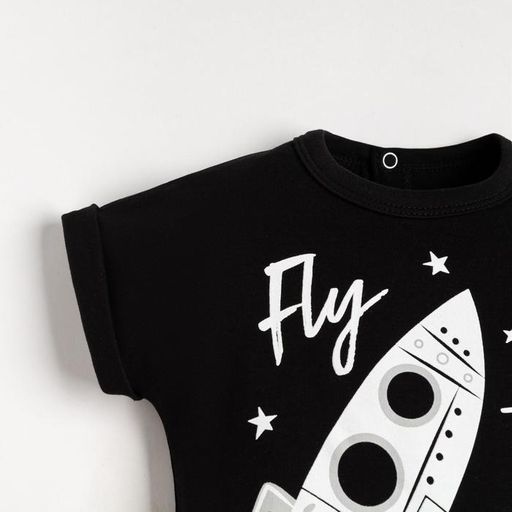 Комбинезон с коротким рукавом Крошка Я Stylish boy рост 80-86 см  фото 3