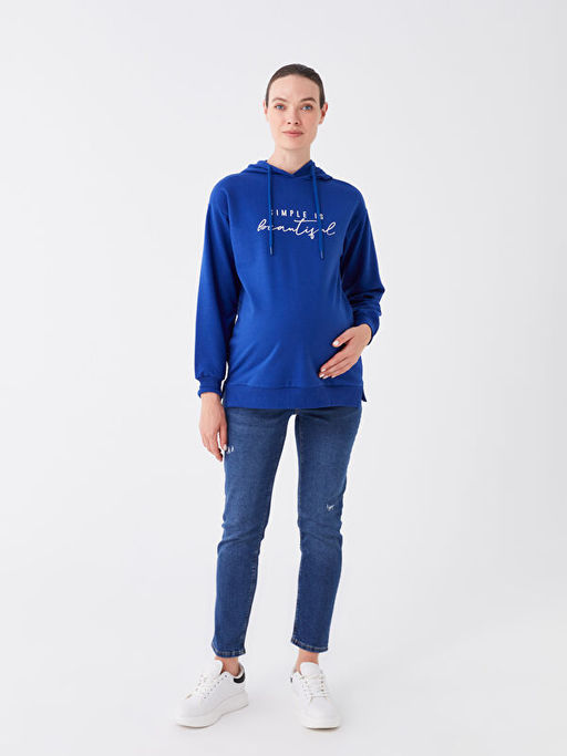 Kar?n Panelli Boyfriend Fit Hamile Jean Pantolon