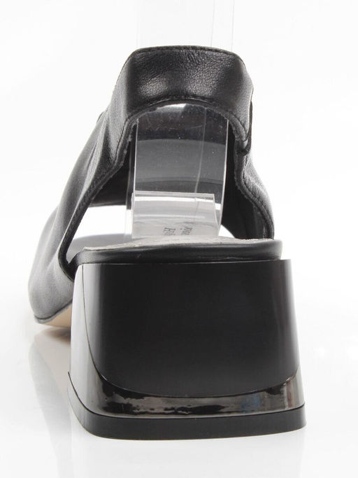 08-XL660-1 BLACK Босоножки женские (натуральная кожа)