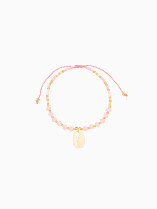 Браслет «Лила», длина 16 см, розовый, золотистый
