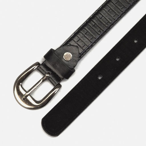 Ремень детский, ширина 2.2 см, винт, пряжка металл, чёрный