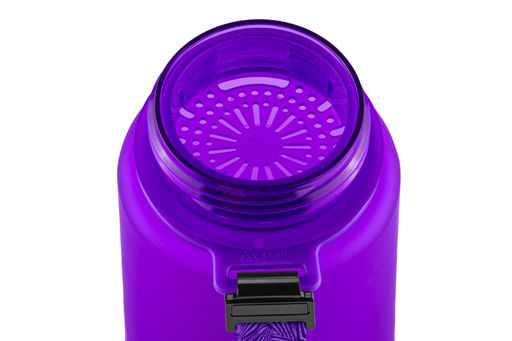 Бутылка для воды 500 мл 6,5*6,5*23 см "Style Matte" с углублениями д/пальцев, лаванда