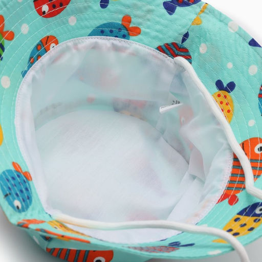 Панама детская KAFTAN «Рыбки», размер 48, голубая