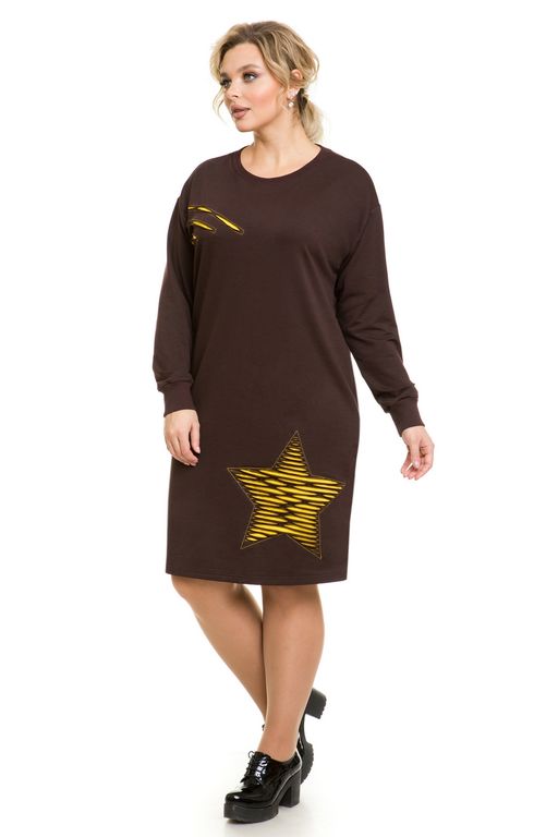 Платье 1116 коричневый - Novita фото 5