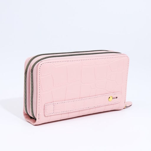 Кошелёк на молниях, цвет розовый - Simaland фото 2