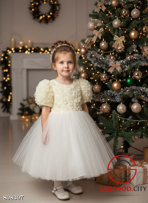 Пышные платья для принцесс с 3D розочками. - Bruno фото 2