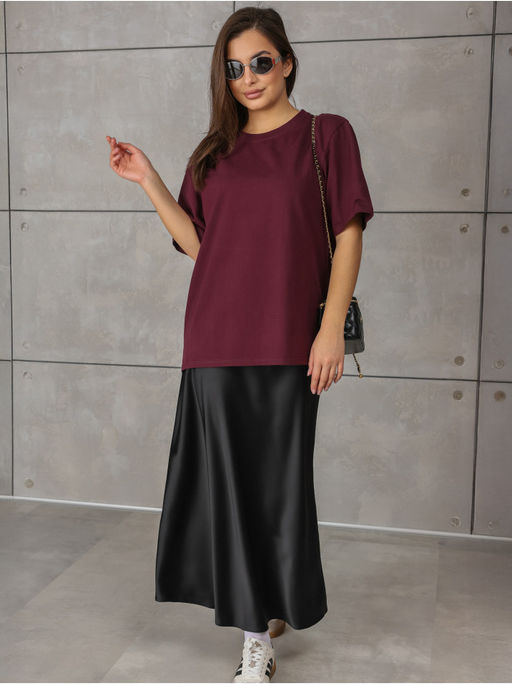 Футболка Базовая Шоколад женская - София фото 8