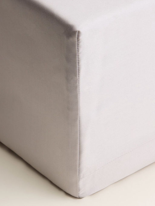 Простыня на резинке 2-спальная SL Home Tencel, 160×200+30 см, тенсель, светло-серая