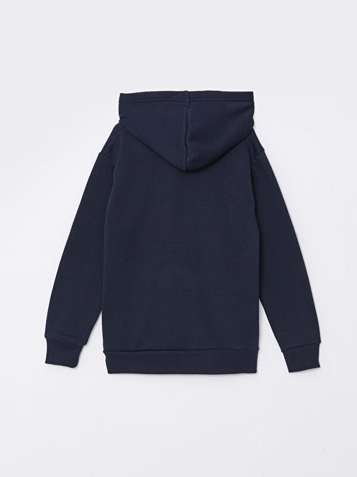 Kap??onlu Bask?l? Uzun Kollu Erkek ?ocuk Sweatshirt - Waikiki фото 2