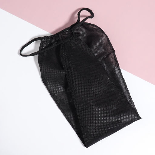 Набор одноразовых трусов, танга, универсальные, 50 шт., чёрный