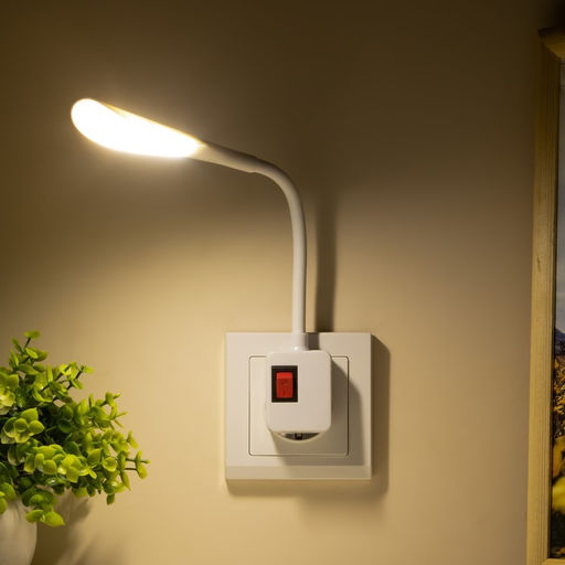 Бра в розетку«Дарсия» LED 2 Вт белый 2.5×6×32 см