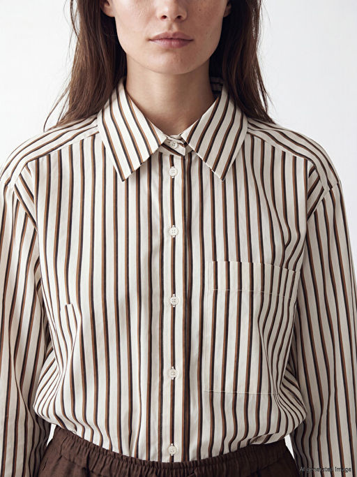 ?izgili Oversize Poplin Kad?n G?mlek Tunik