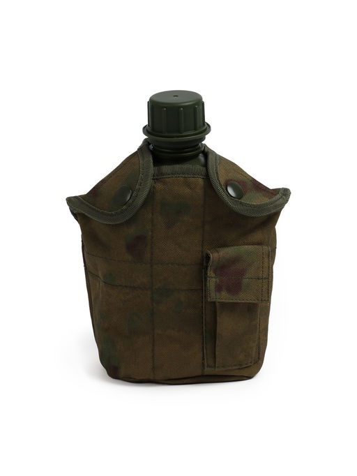 Фляжка армейская походная Adventure, 1 л, для воды, с котелком, пластик, зелёная, чехла, мох - Simaland фото 2