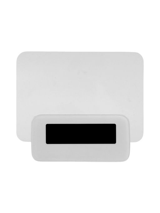 Часы - будильник электронные «Послание», с маркером, подсветка зелёного цвета, белый