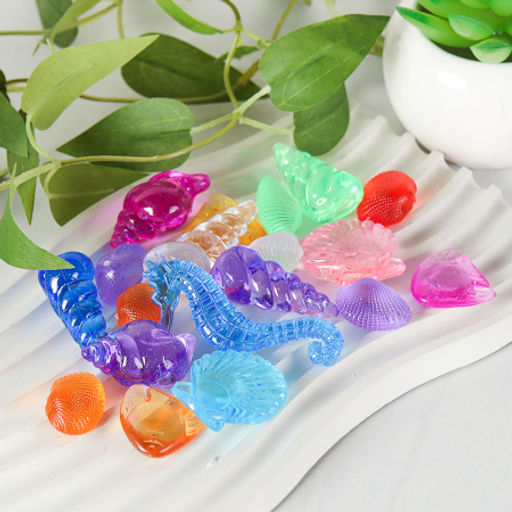 Декоративные камни 70г Морские / XM-20 /уп 200/ пластик* - Галеонтрейд фото 2