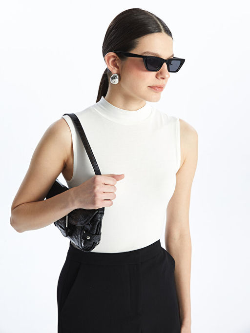 Kad?n Dik Yaka D?z Atlet