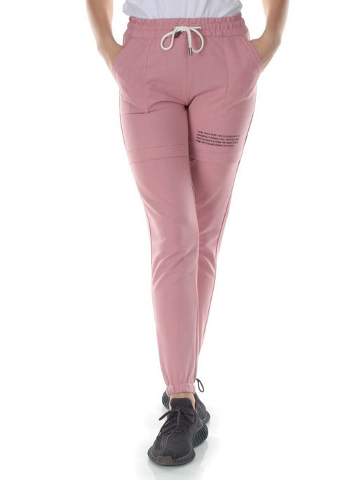 QB-65 PINK Брюки спортивные женские (95% хлопок, 5% стрейч) P&S - Fashion фото 2