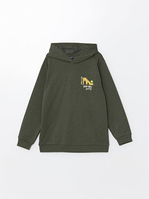 Kap??onlu Erkek ?ocuk Sweatshirt