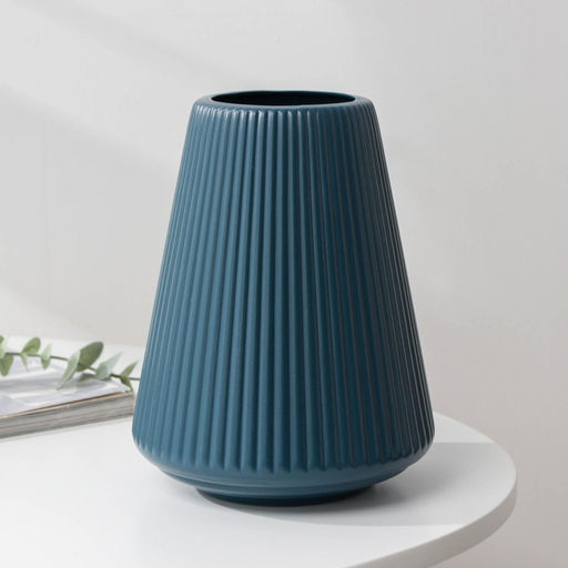 Ваза для цветов, пластик, 14×18 см, 1.5 л, МИКС