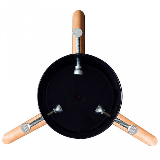 Подставка-чаша на ножках, для новогодней елки или новогодних композиций Финская, макс. высота дерева 1,5 м, размер ствола 3-9см, чаша для воды 1,4л, цвет черный, размер 33х28,8х23см, вес 1,5 кг, металл + дерево, в цветной коробке (Китай) - Домашняя мода фото 2