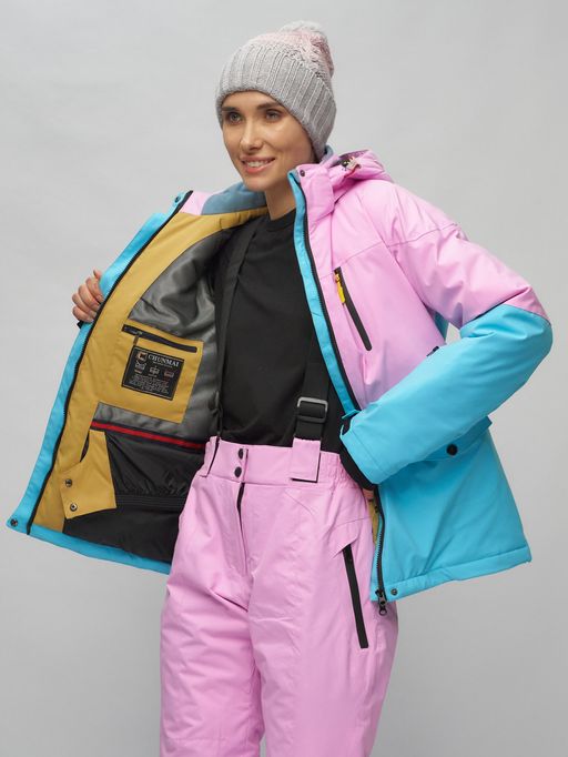 Горнолыжный костюм женский фиолетового цвета 02302F - Chunmai фото 19